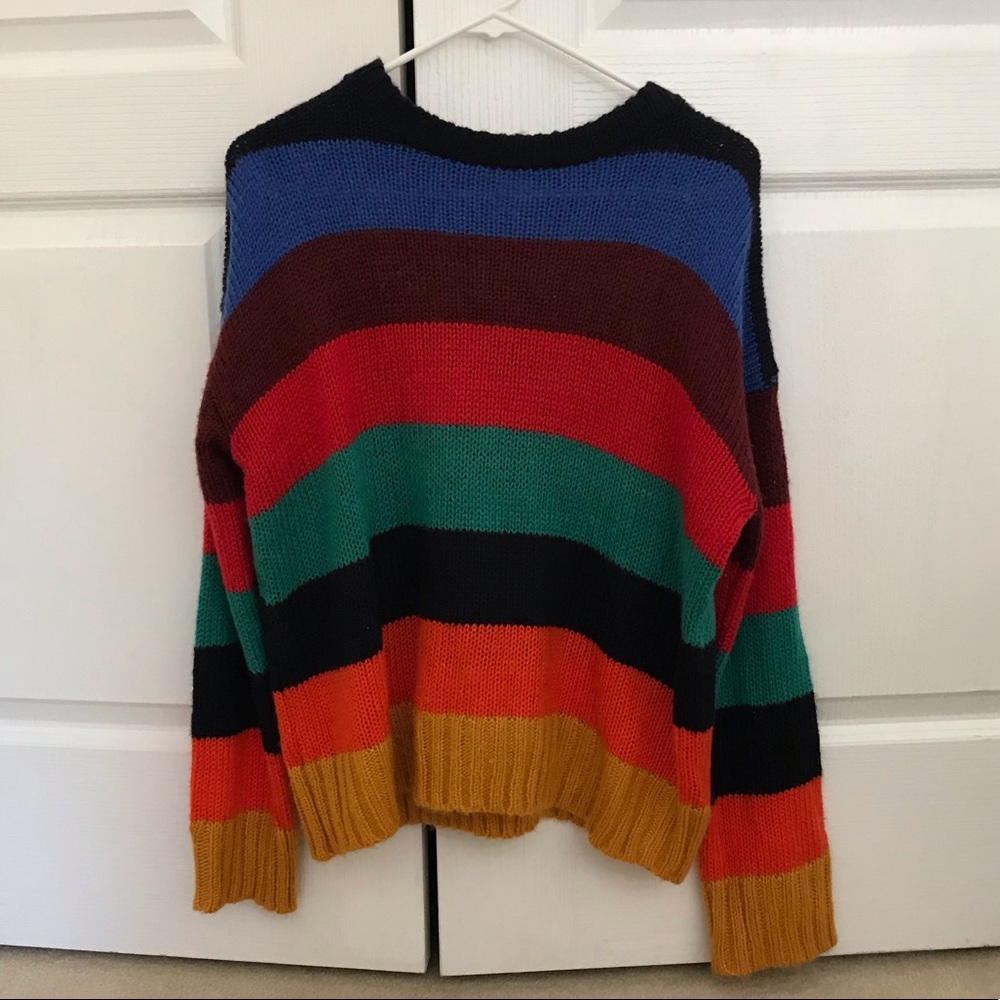 UO Bobby Boyfriend Striped Crew Neck Sweater